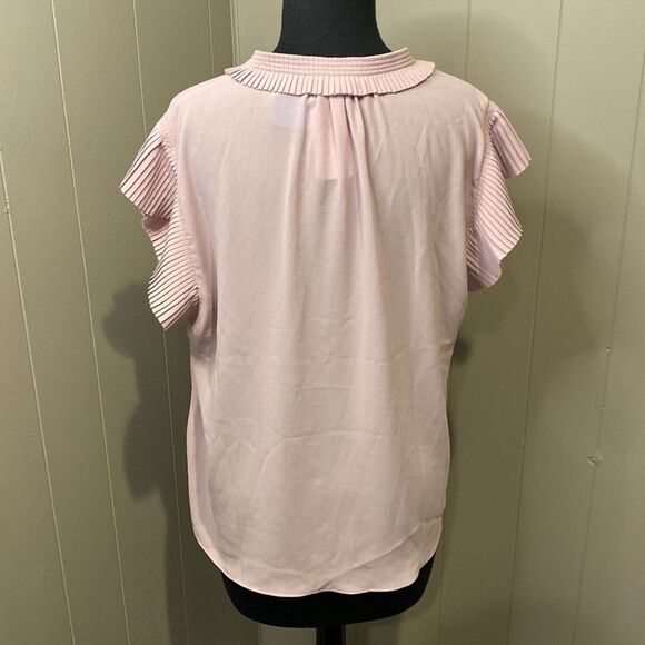 NWT Current Air Large Tunic Top Pleated Neck/Sleeves Relaxed Drawstring Neck - Picture 4 of 6